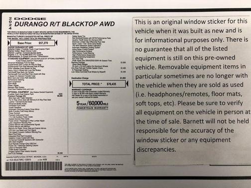 2024 Dodge Durango R/T Premium AWD