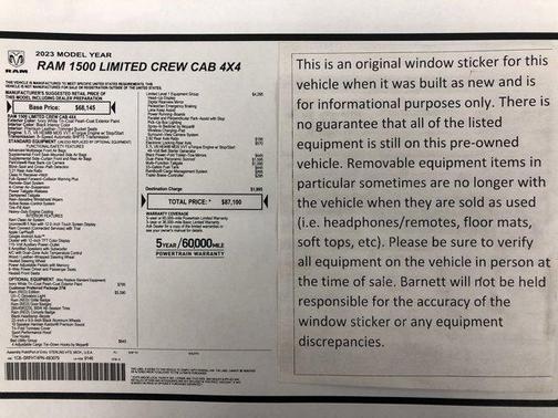 2023 RAM 1500 Limited