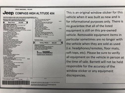 2023 Jeep Compass High Altitude