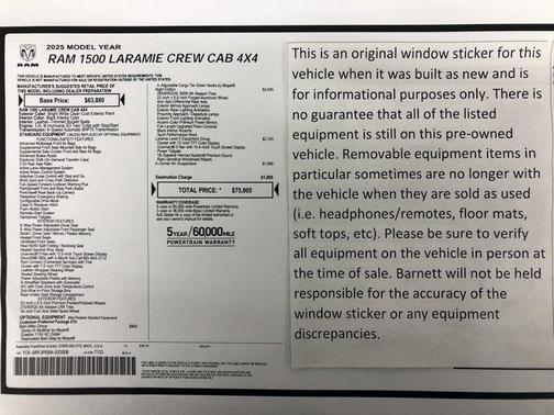 2025 RAM 1500 Laramie