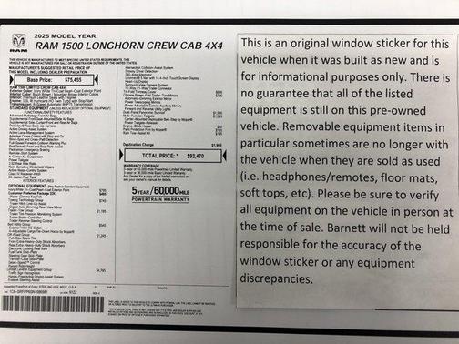 2025 RAM 1500 Longhorn