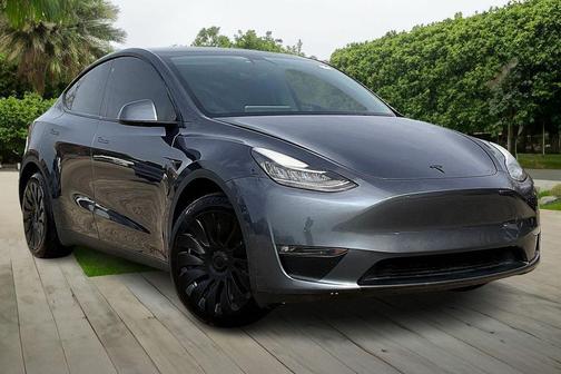 Gray 2021 Tesla Model Y Long Range