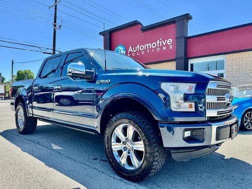 Blue 2016 Ford F-150 Platinum