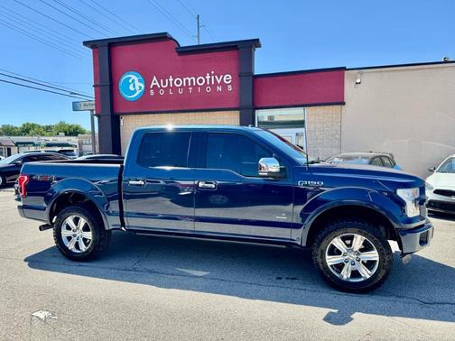 Blue 2016 Ford F-150 Platinum