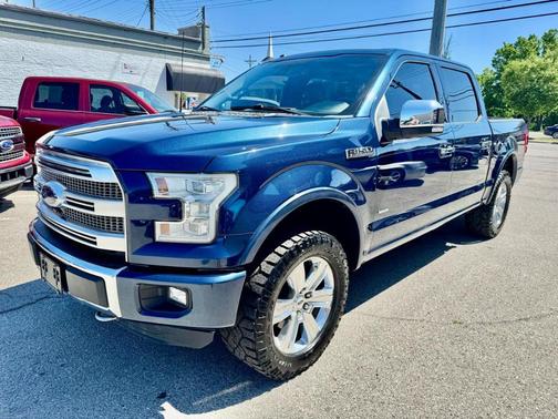 Blue 2016 Ford F-150 Platinum