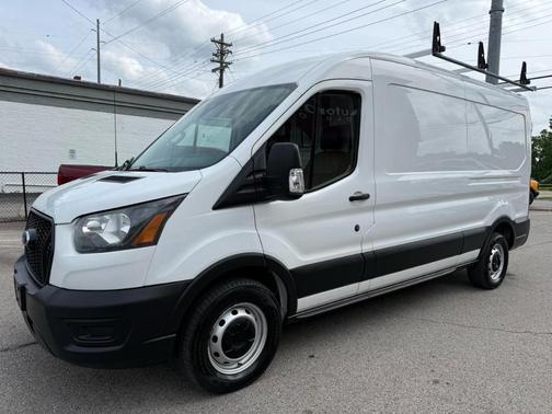 White 2021 Ford Transit-250 MED. ROOF W/SLIDING PASS. 148-IN. WB
