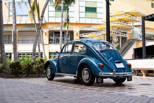 Blue 1966 Volkswagen Beetle (Pre-1980)