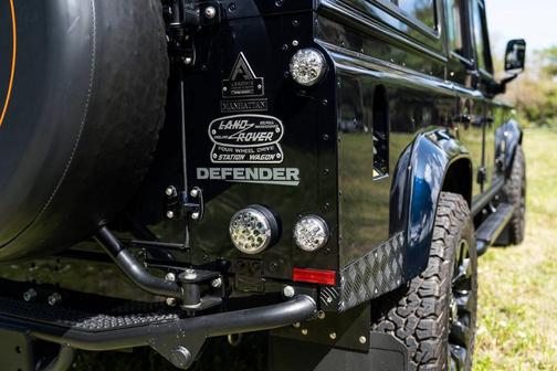 Blue 1990 Land Rover Defender