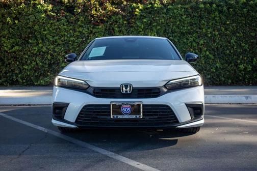 Platinum White Pearl 2024 Honda Civic Sport