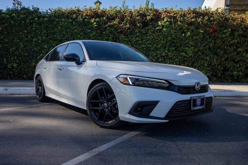 Platinum White Pearl 2024 Honda Civic Sport