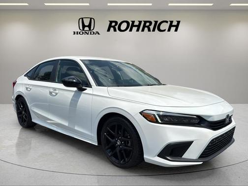 Platinum White Pearl 2023 Honda Civic Sport