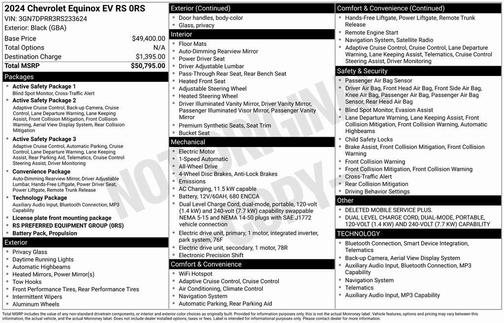 2024 Chevrolet Equinox EV RS