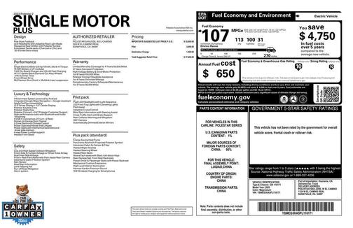 2023 Polestar 2 Long Range Single Motor