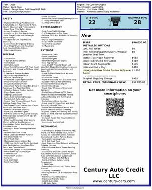 2018 Land Rover Range Rover 3.0L Turbocharged Diesel HSE Td6