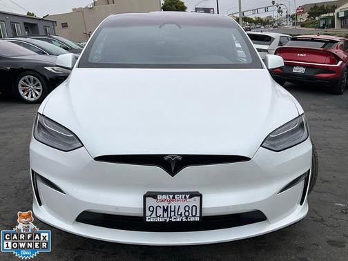 Pearl White Multi-Coat 2022 Tesla Model X Dual Motor All-Wheel Drive