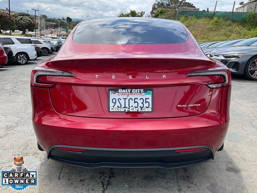 Ultra Red 2025 Tesla Model 3 Long Range