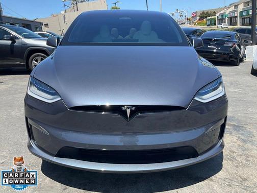 Midnight Silver Metallic 2022 Tesla Model X Plaid