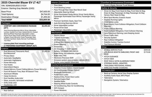 2025 Chevrolet Blazer EV AWD LT