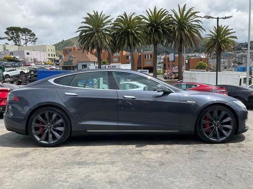 Gray Metallic 2015 Tesla Model S P90D