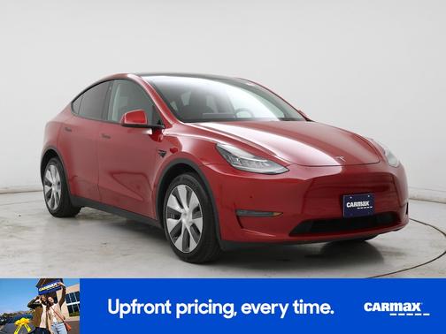 Red 2022 Tesla Model Y Long Range
