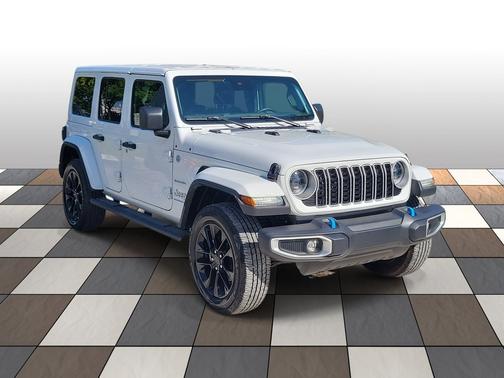 Bright White Clearcoat 2024 Jeep Wrangler 4xe Sahara 4x4