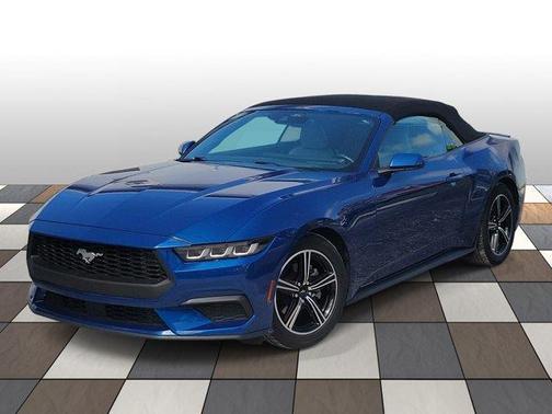 Atlas Blue Metallic 2024 Ford Mustang EcoBoost Premium Convertible
