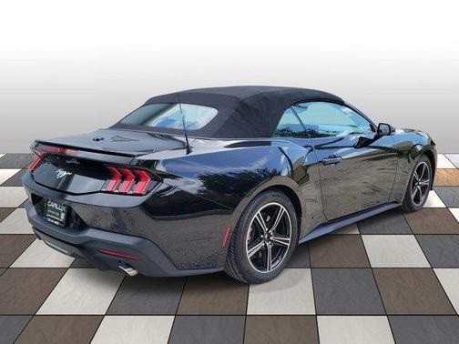 Shadow Black 2024 Ford Mustang EcoBoost Premium Convertible