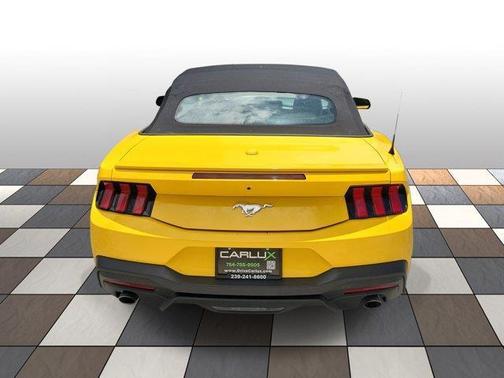 Yellow Splash Metallic Tri-coat 2024 Ford Mustang EcoBoost Premium Convertible