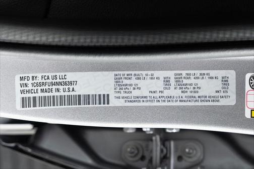 2022 RAM 1500 TRX