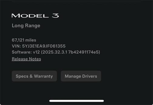 2023 Tesla Model 3 Standard Range