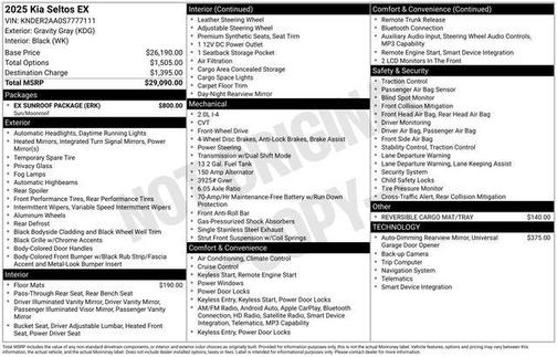 Gravity Gray 2025 Kia Seltos EX