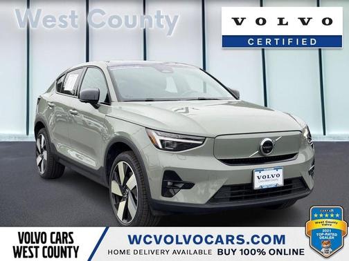 Sage Green 2023 Volvo C40 Recharge Pure Electric Twin Ultimate