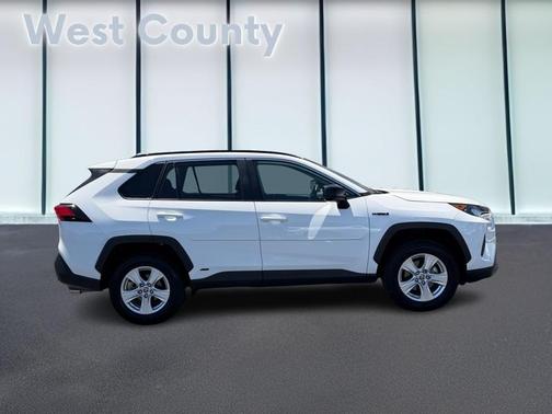 Super White 2021 Toyota RAV4 Hybrid LE