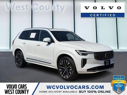 Crystal White Pearl 2025 Volvo XC90 B6 Plus 7-Seater