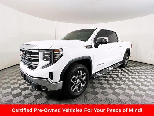 Summit White 2025 GMC Sierra 1500 SLT