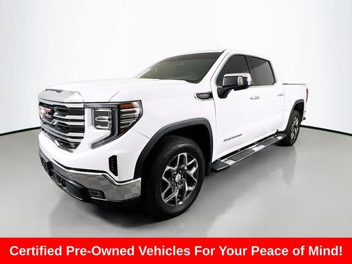 Summit White 2025 GMC Sierra 1500 SLT