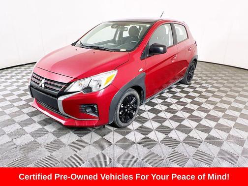 Infrared Metallic w/Black Roof 2024 Mitsubishi Mirage Black Edition