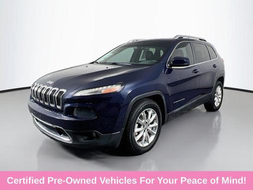 True Blue Pearlcoat 2015 Jeep Cherokee Limited