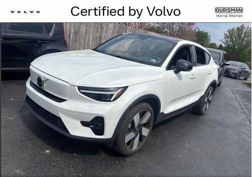 Crystal White 2023 Volvo C40 Recharge Pure Electric Ultimate