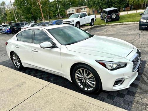 Majestic White 2024 INFINITI Q50 3.0t LUXE