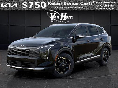 Fusion Black 2026 Kia Sportage Hybrid EX
