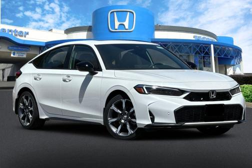 Platinum White Pearl 2026 Honda Civic Hybrid Sport Touring