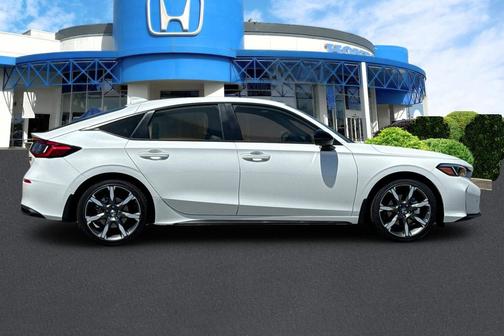Platinum White Pearl 2026 Honda Civic Hybrid Sport Touring