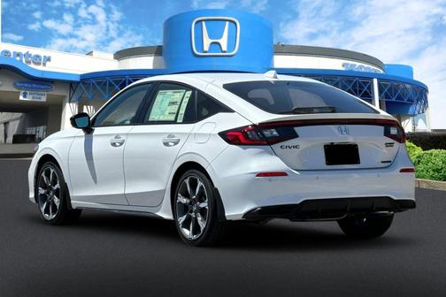 Platinum White Pearl 2026 Honda Civic Hybrid Sport Touring