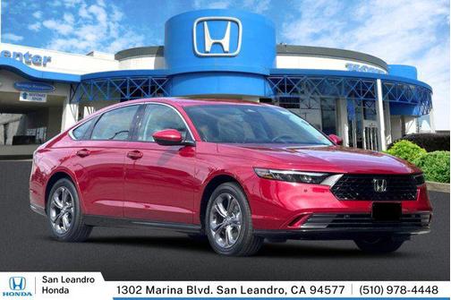 Radiant Red Metallic 2026 Honda Accord Hybrid EX-L