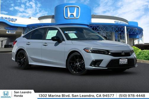Metallic Steel 2022 Honda Civic Sport