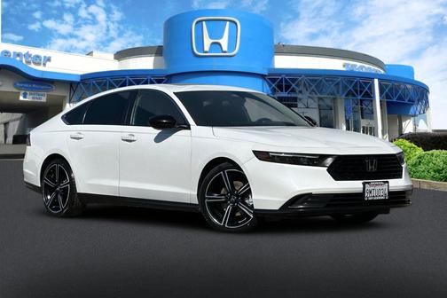 Platinum White Pearl 2024 Honda Accord Hybrid Sport