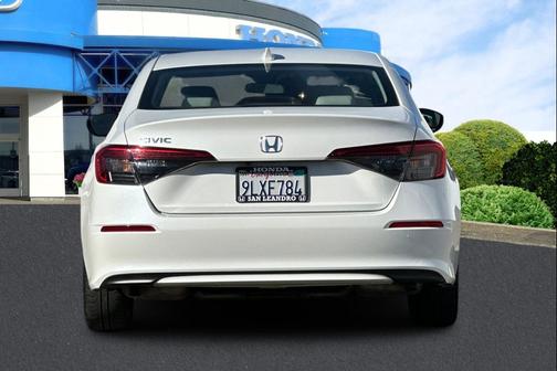 Platinum White Pearl 2024 Honda Civic EX