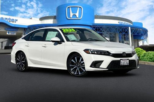 Platinum White Pearl 2024 Honda Civic EX