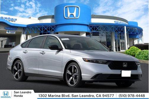 Solar Silver Metallic 2026 Honda Accord Hybrid Sport